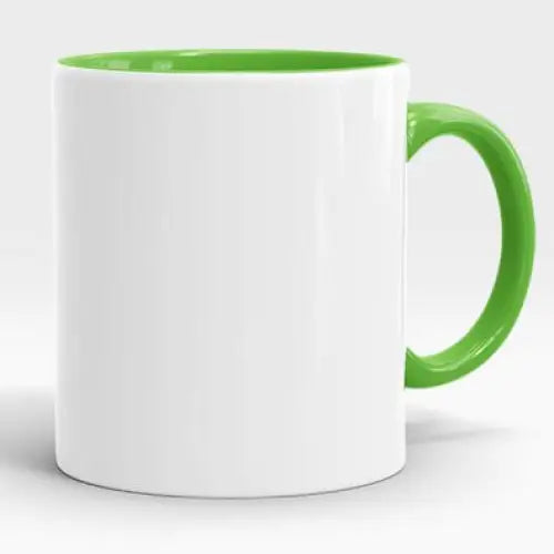Inner Light Green Ceramic Sublimation Mug - simple
